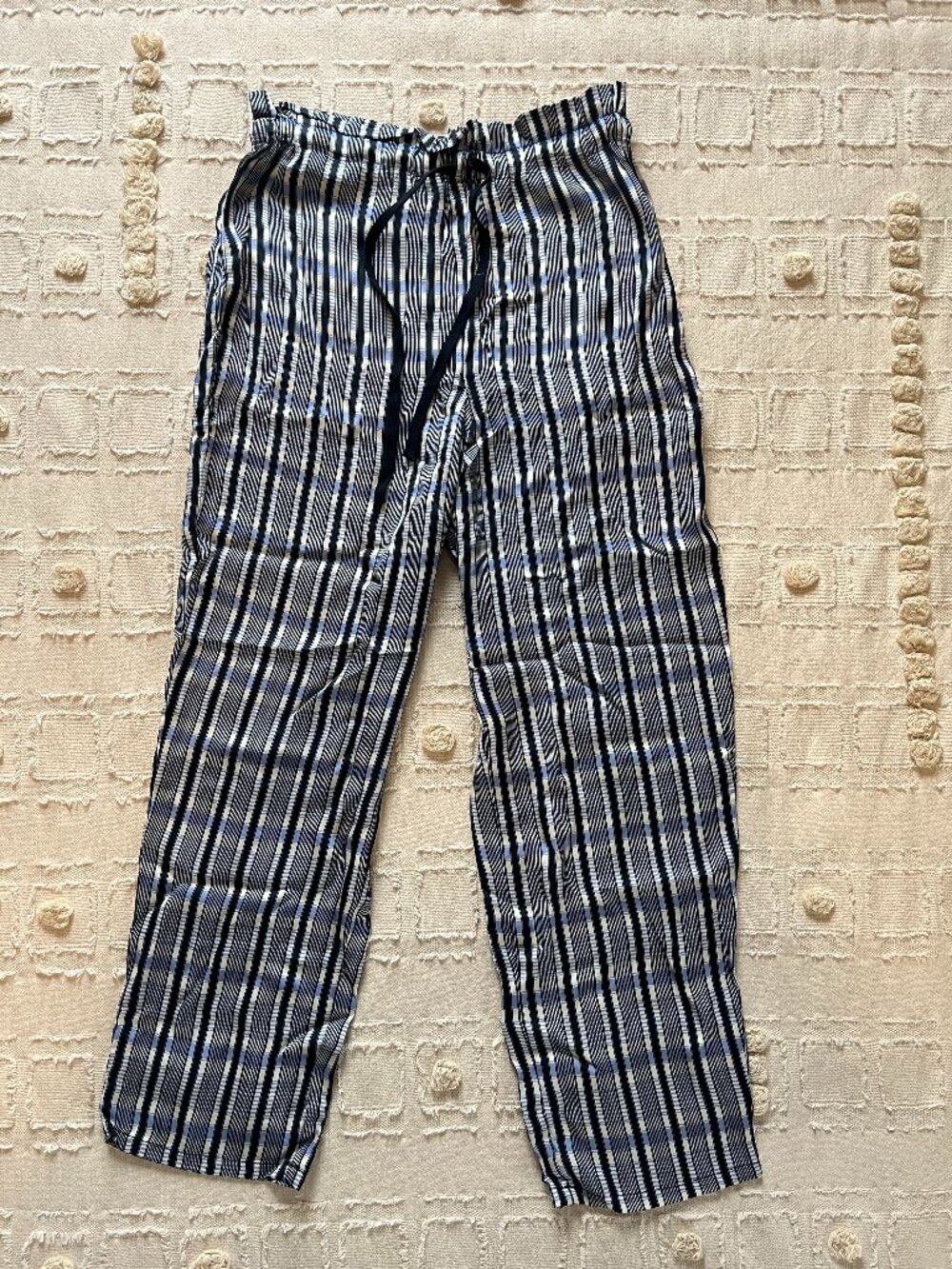 Bailey 44 Persephone Plaid Pull-On Pants | Size 2 | Blue & White